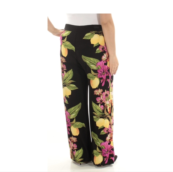 INC Women's Floral Black Pants - Picture 2 of 7